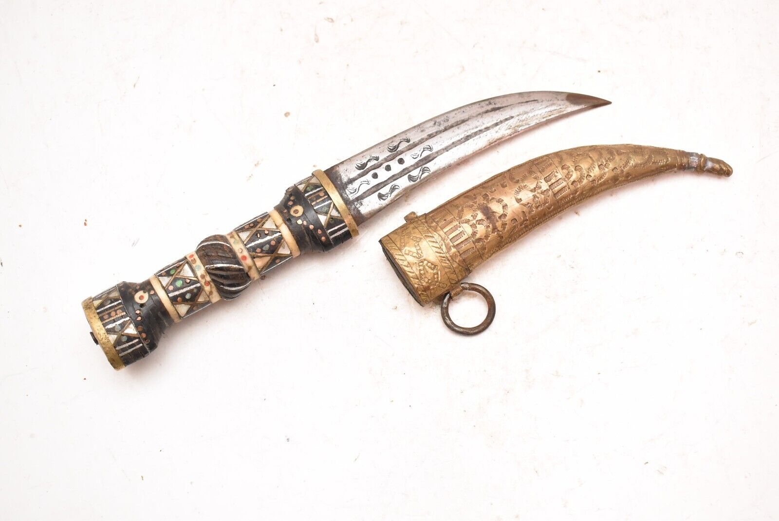 Vintage Syrian Majdali Knife Jambiya Dagger Khanjar Antique Weapon 9.5\