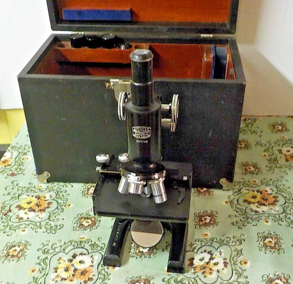 Vintage/Antique Spencer Buffalo USA Microscope 