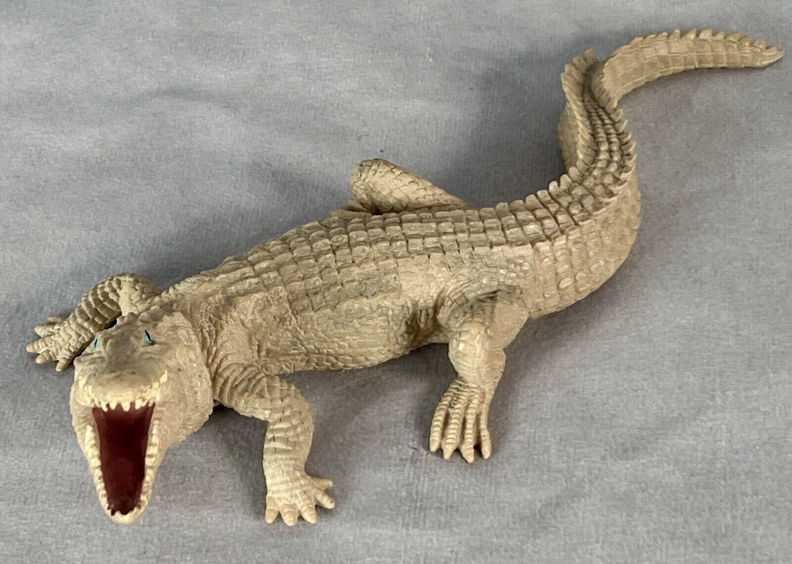 Vintage rubber, alligator crocodile, prehistoric, snuggling alligator