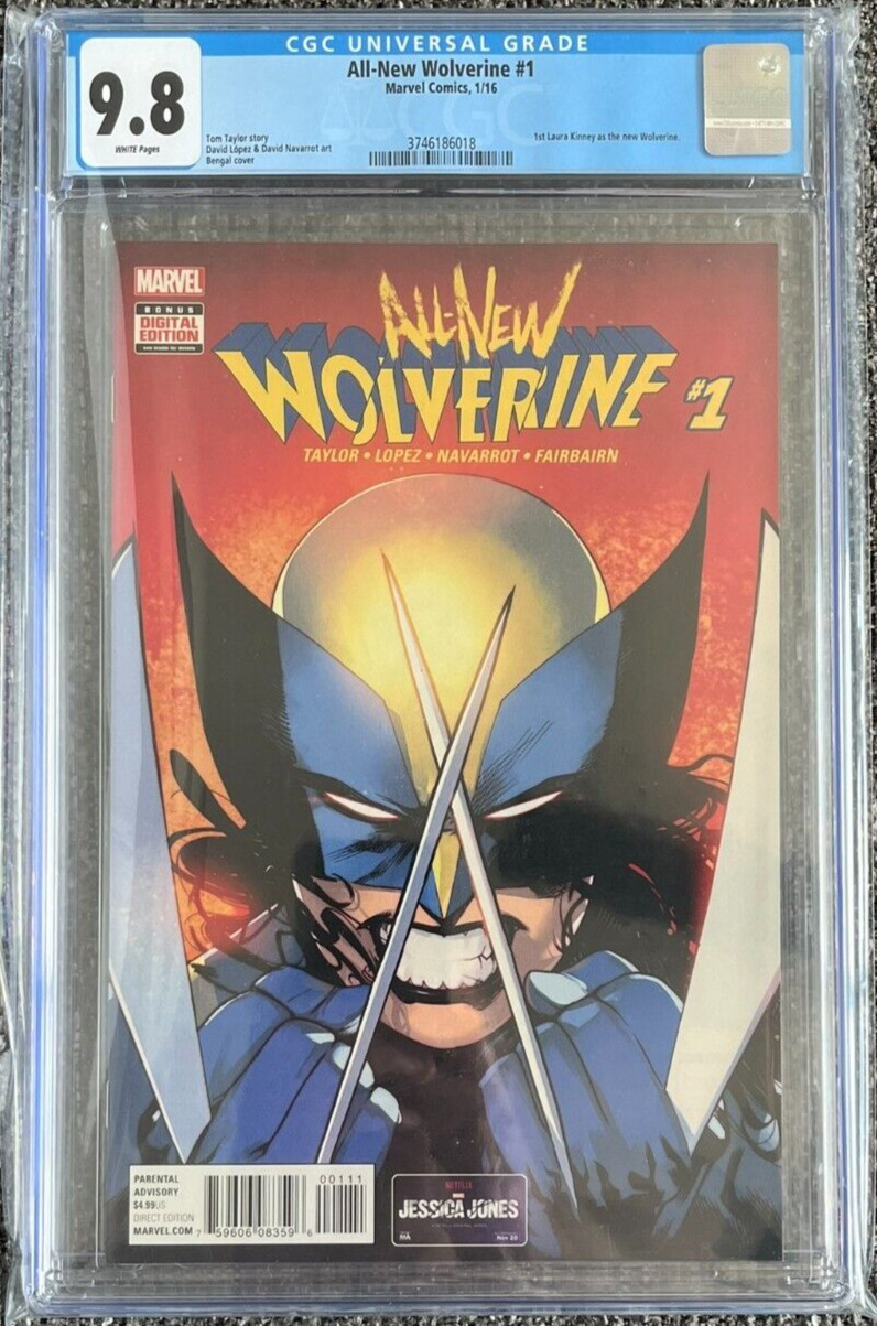 ALL-NEW WOLVERINE #1 (Marvel 2015) CGC 9.8 1st appearance of X-23 as Wolverine