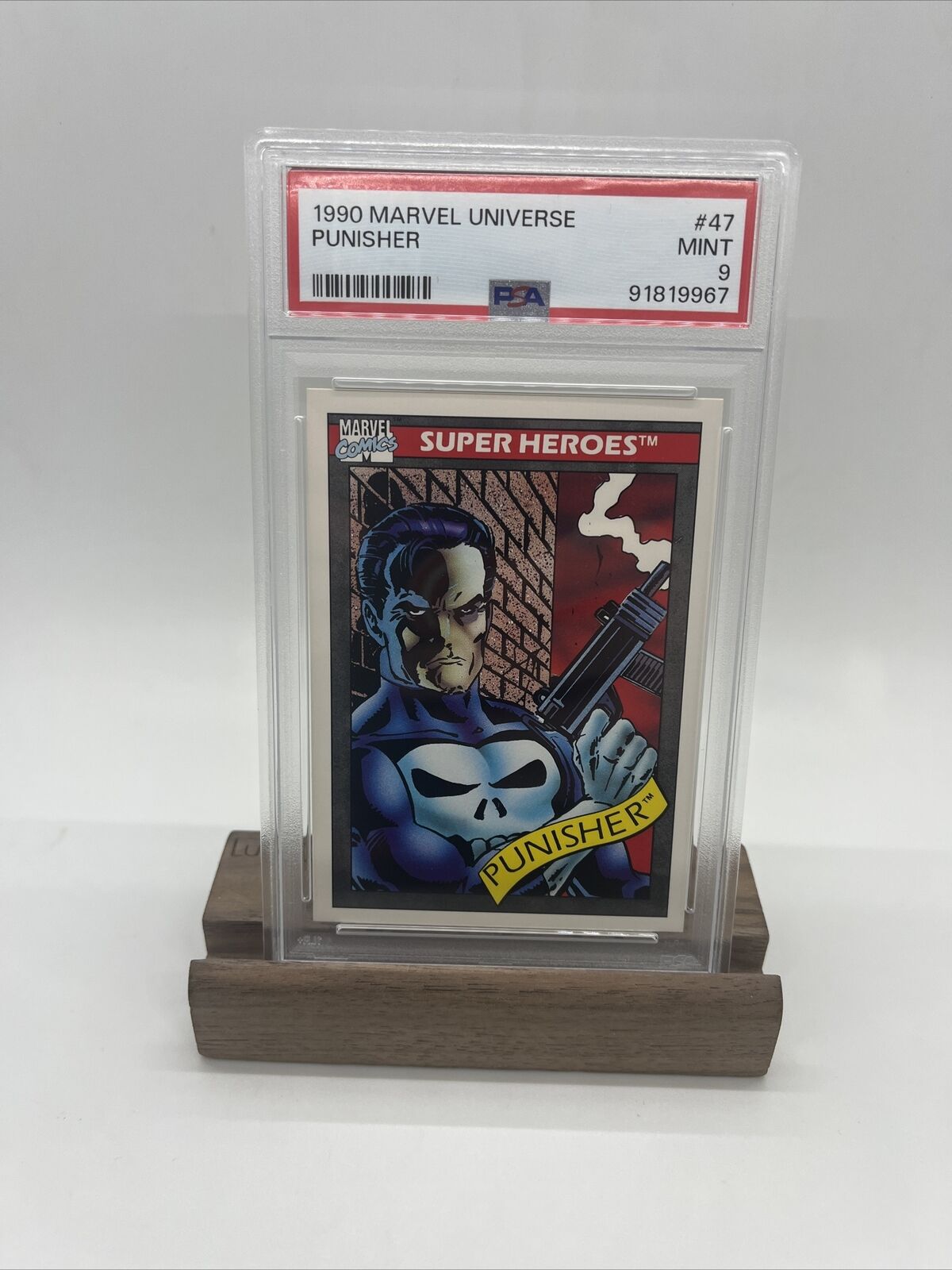 1990 Impel Marvel Universe Super Heroes Punisher #47 PSA 9 MINT
