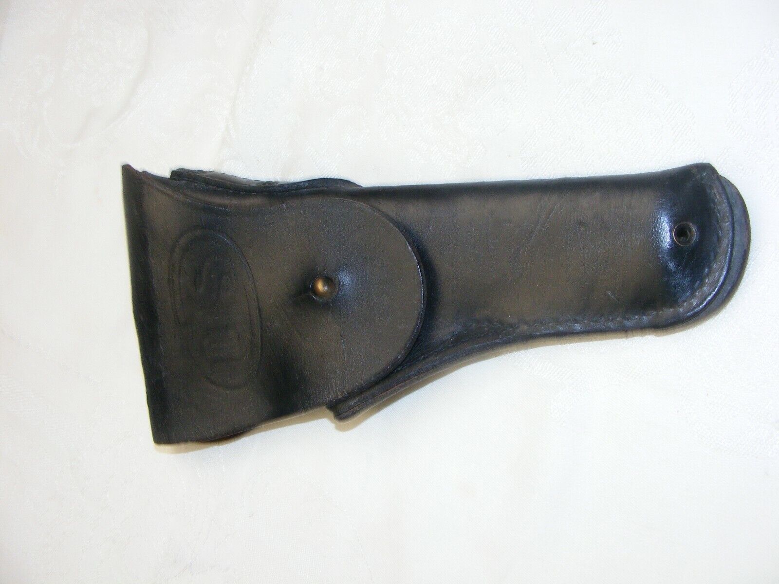 Vintage Military WWII Black Warren Leather Holster for 45 Cal #3