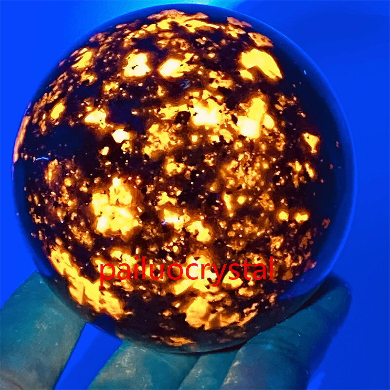 130g+ Natural Yooperite Flame's stone Ball quartz crystal sphere Reiki 45mm+ 1pc