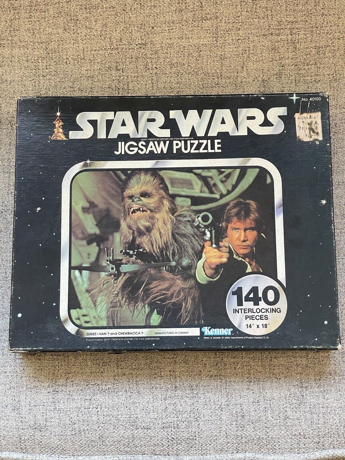 VINTAGE 1977 Star Wars 140 Piece Jigsaw Puzzle Kenner No 40100 Complete Han Solo