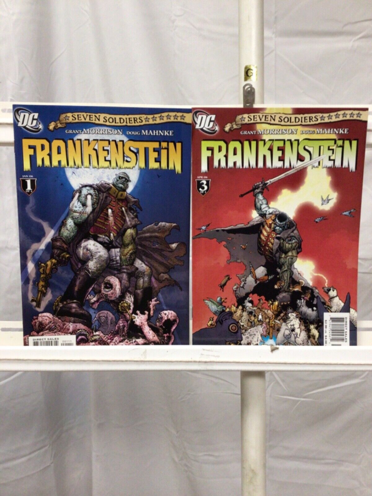 Seven Soldiers Frankenstein #1 & #3 1st App of Frankenstein, Lady Frankenstein