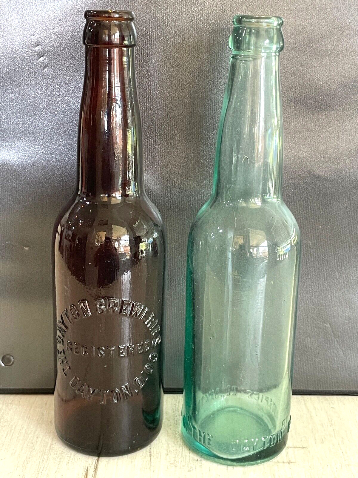 THE DAYTON BREWERIES BEER BOTTLE 12 OUNCE - 1 EACH CLEAR & AMBER