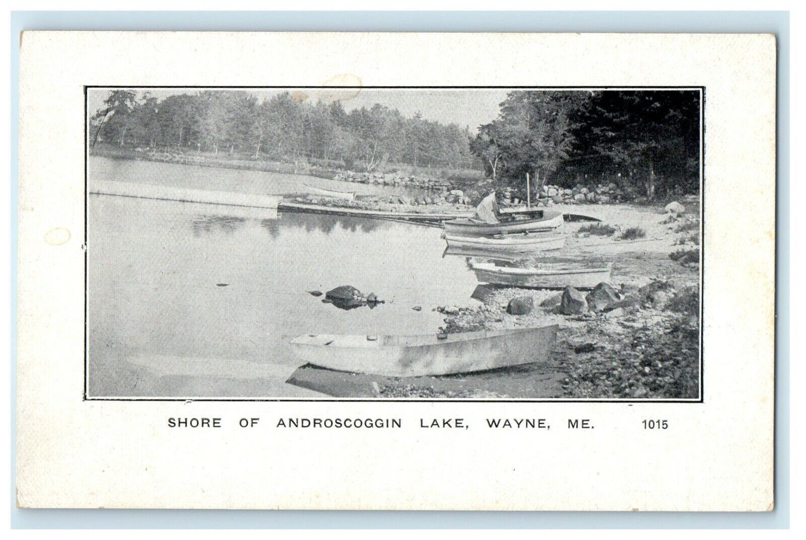 c1910's Shore Of Androscoggin Lake Wayne Maine ME Unposted Antique Postcard 