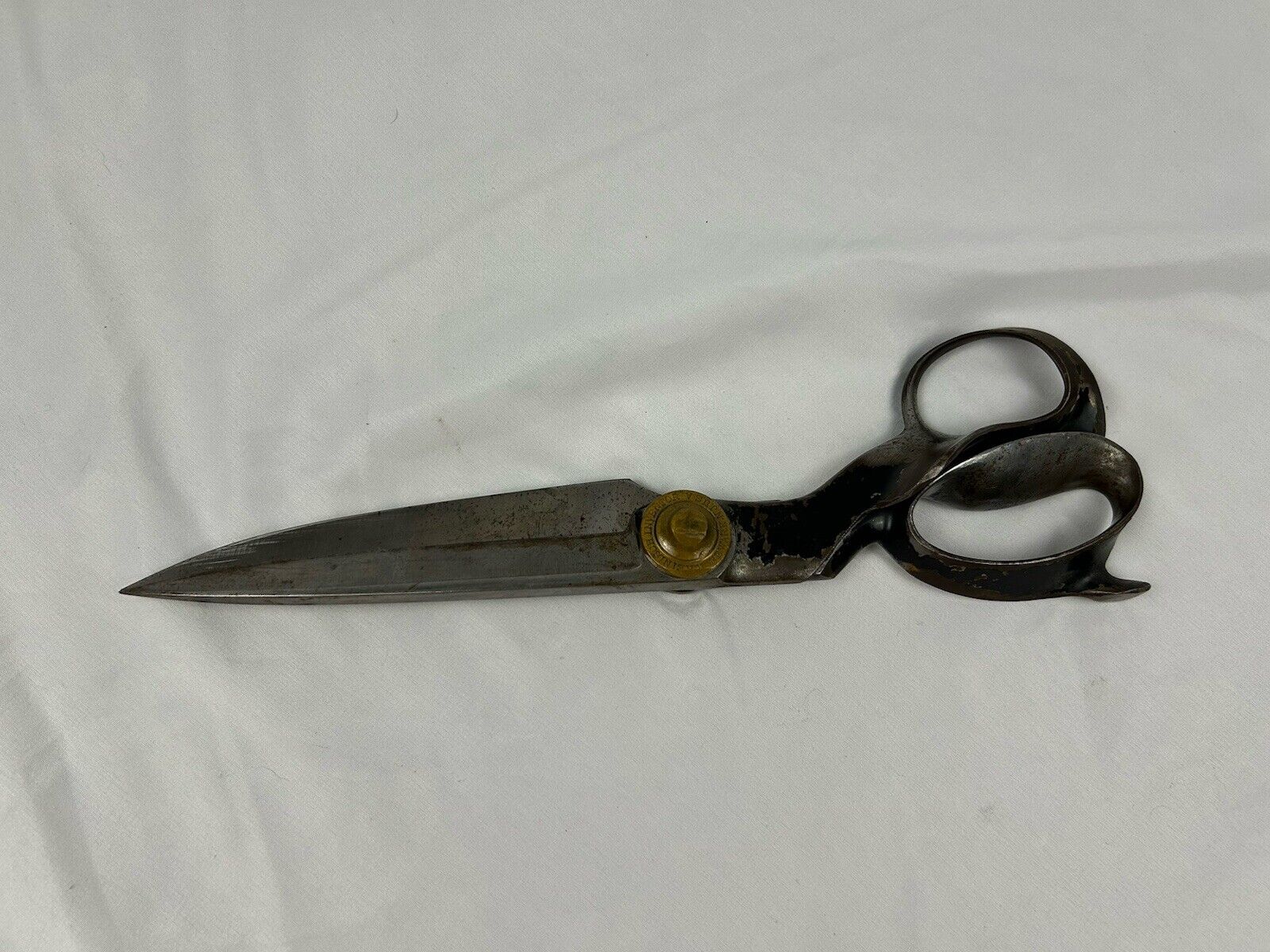 VTG Antique R.HEINISCH Newark N J Large Textile Tailor Shears Scissors 13” Sharp
