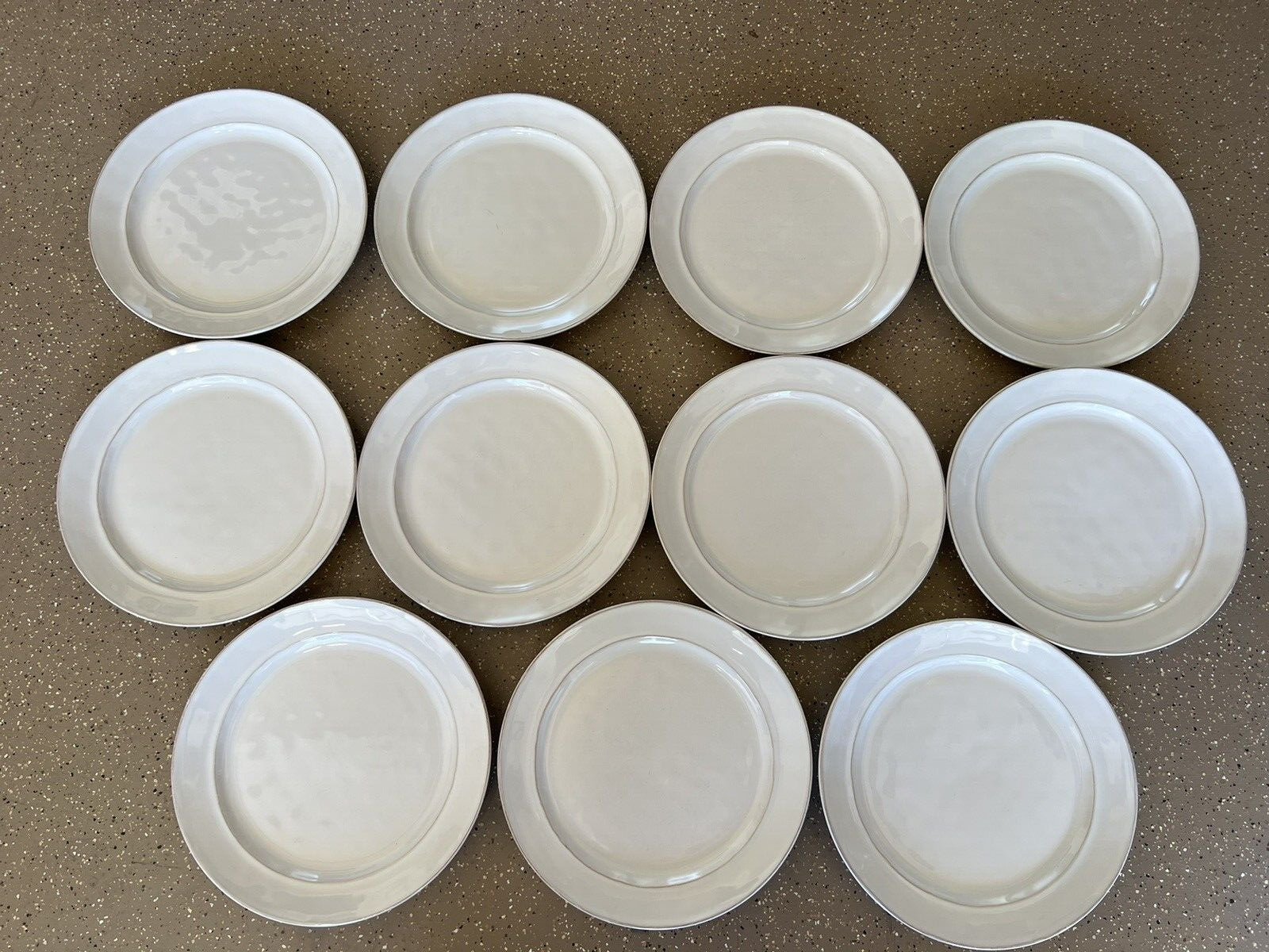 11 - Pottery Barn Cambria Creamy Off White Portugal Plates 9 1/2”
