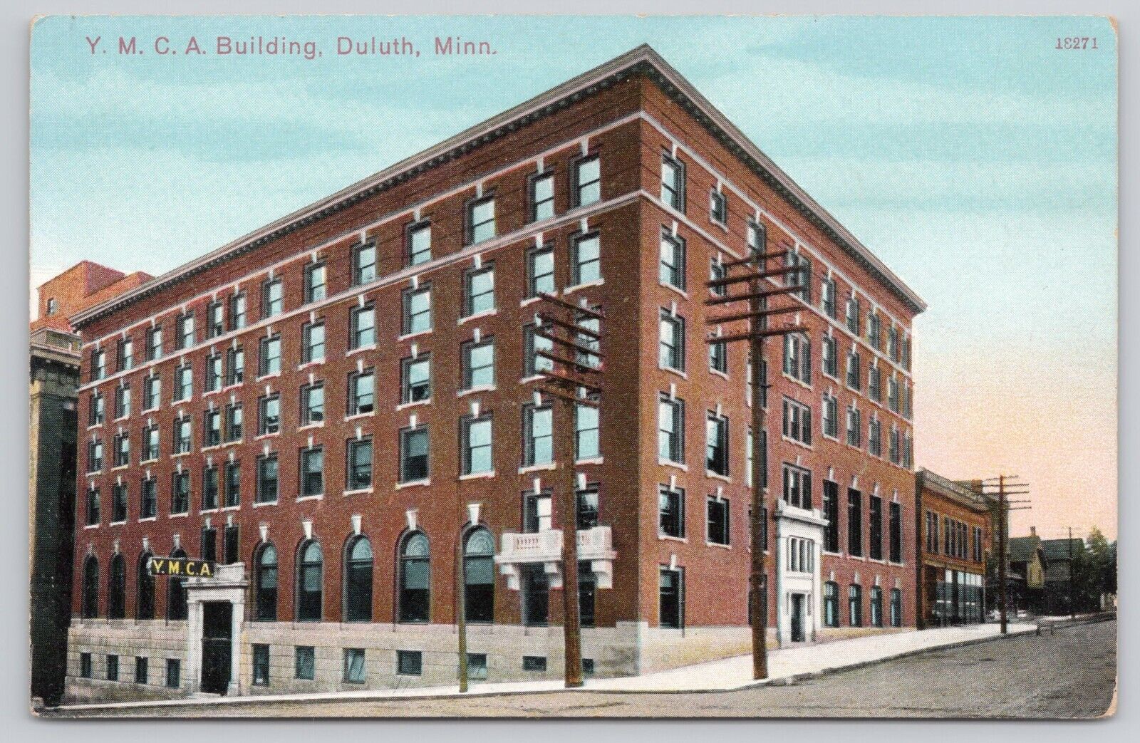 Duluth MN Minnesota YMCA Building Antique Unposted Postcard