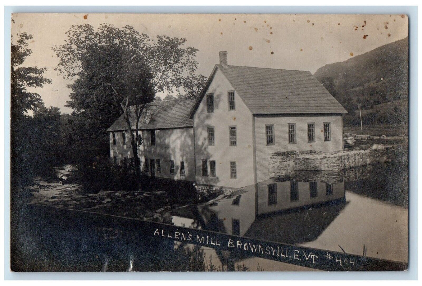 c1910's Allen's Mill Brownsville Vermont VT RPPC Photo Unposted Postcard