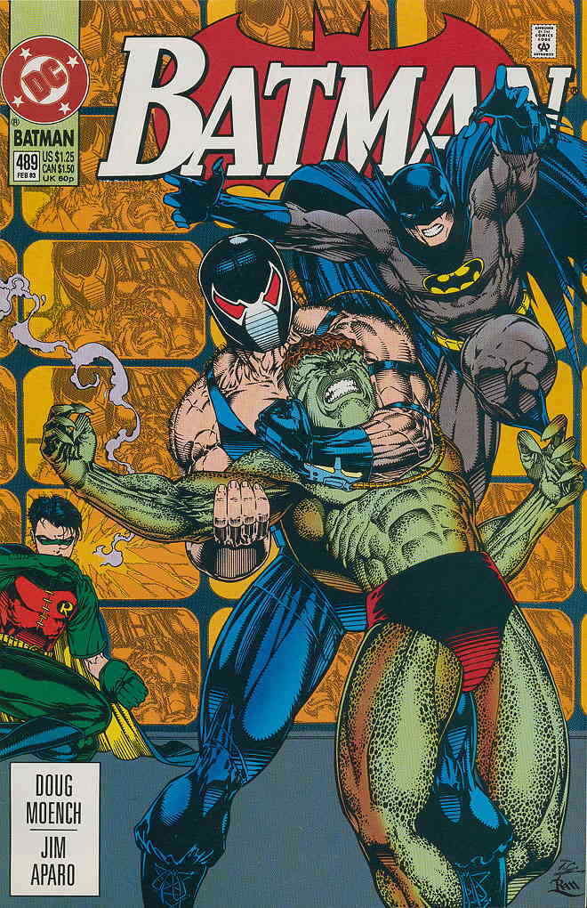 Batman #489 VF/NM; DC | Bane Robin Travis Charest 1st Print - we combine shippin