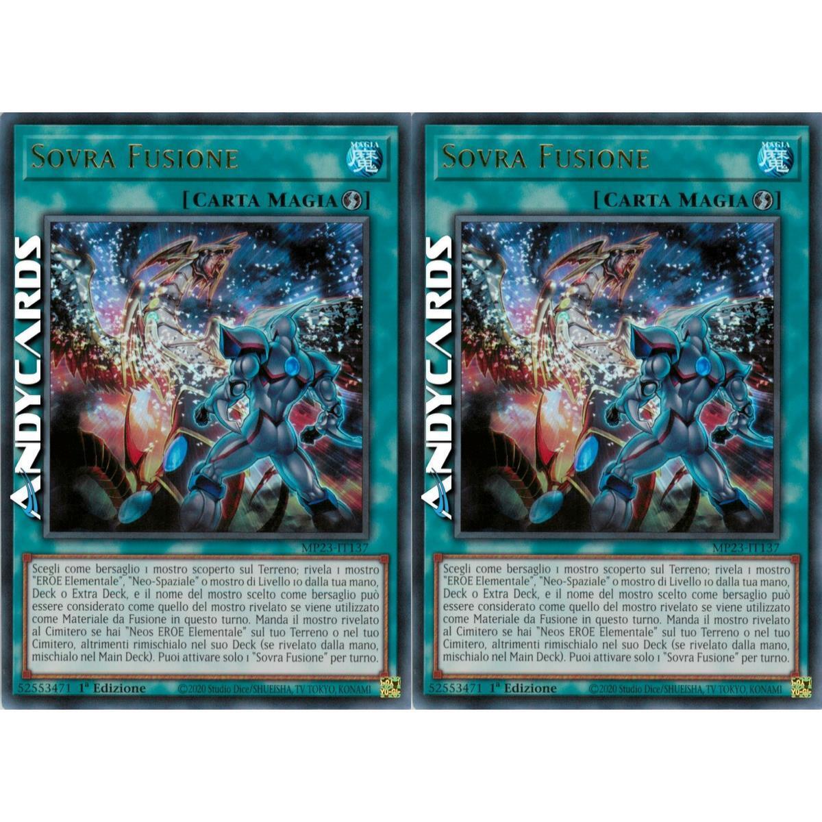 2x OVER FUSION • (Over Fusion) • Ultra R • MP23 IT137 • 1Ed • Yugioh ANDYCARDS