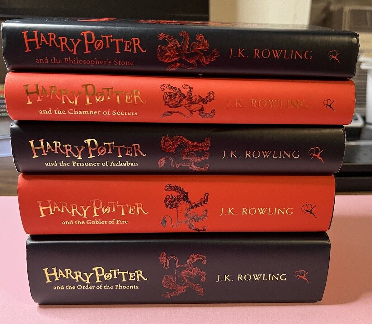 *RARE* Harry Potter (Books 1-5) 20th Anniversary Gryffindor House Edition HC