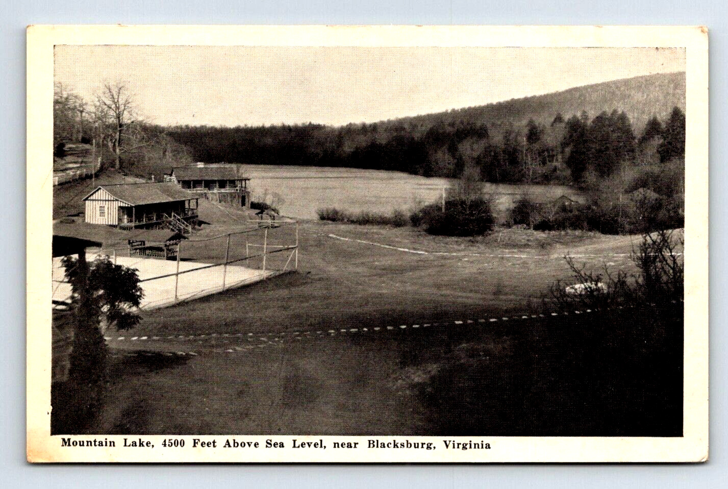 unposted postcard 5.5x3.5 in Mountain Lake, BLACKSBURG, Virginia
