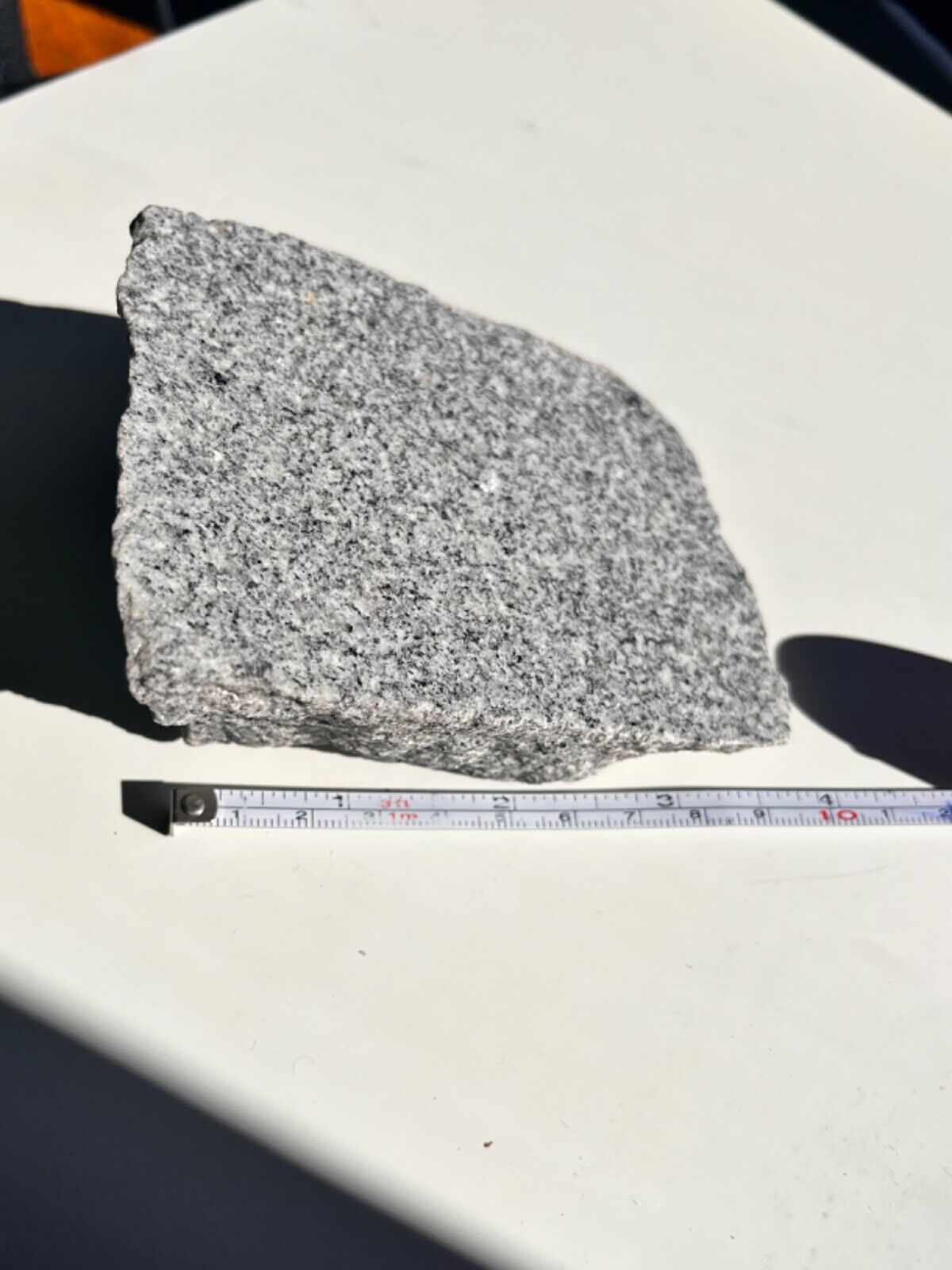 Real Grey White Black Speckled Natural Granite Specimen Rough Boulder Chunk
