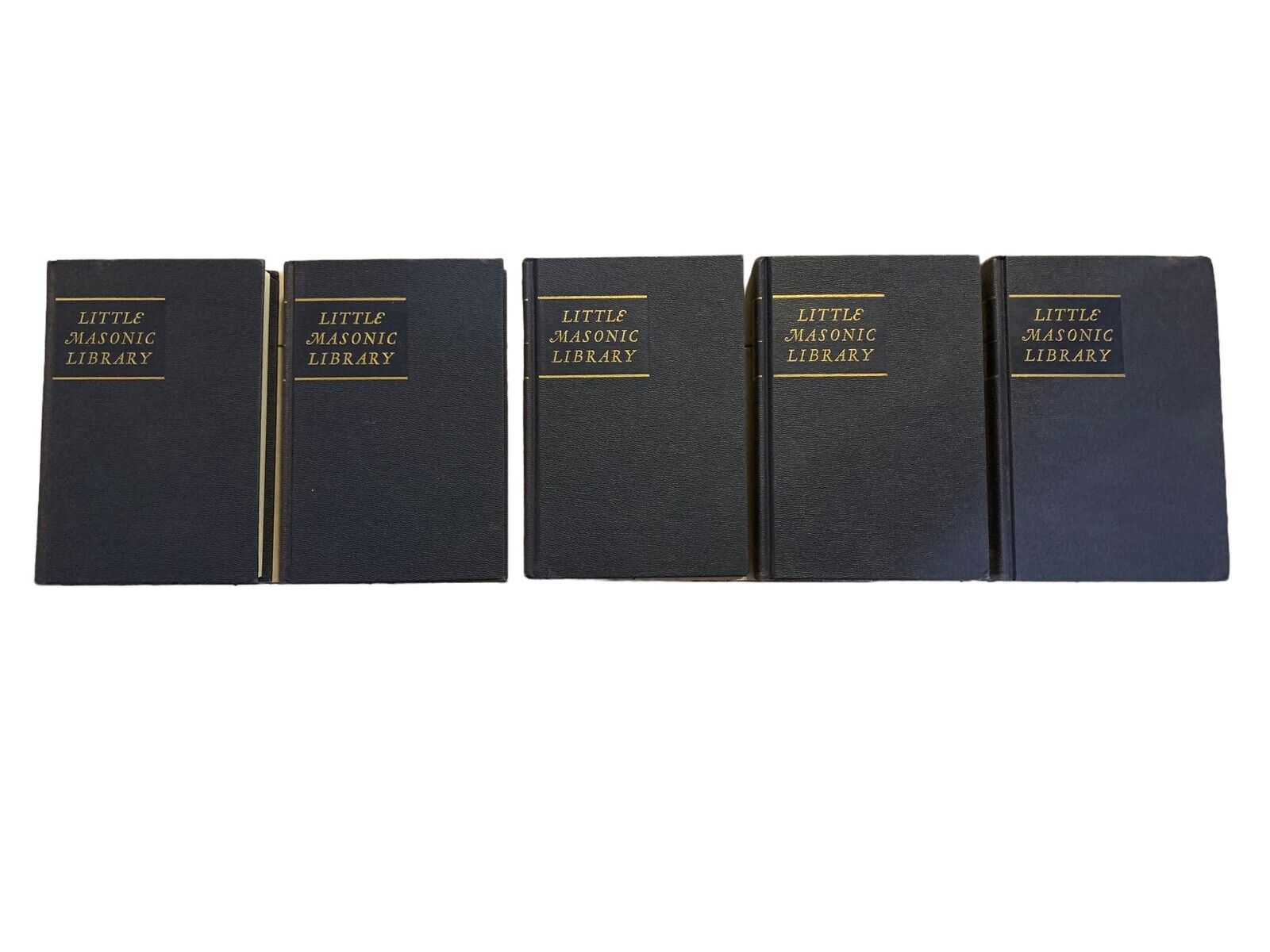 Set Little Masonic Library Book Volumes I, II, III, IV  HC Macoy Publishing 1977