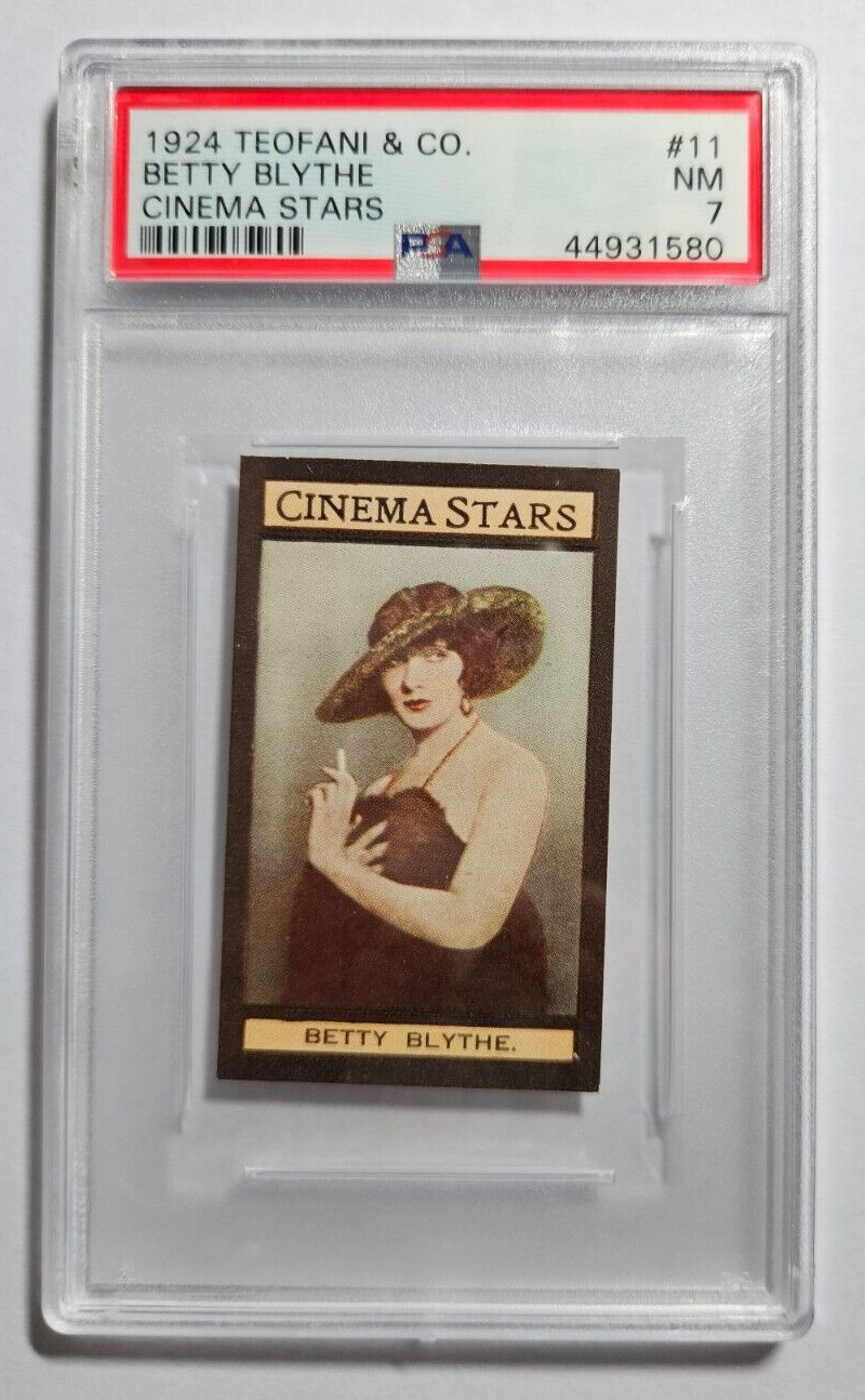 1924 TEOFANI CINEMA STARS #11 BETTY BLYTHE  PSA 7 NM HIGEST GRADED POP 1