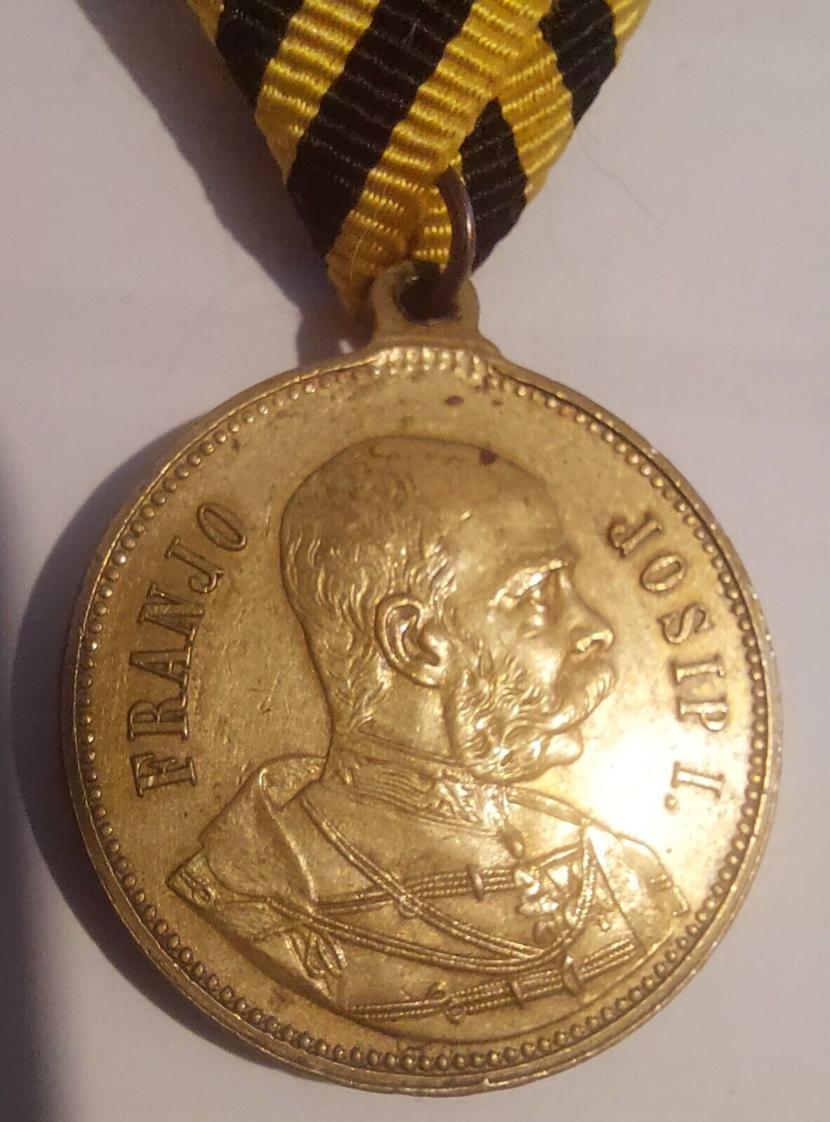 Commemorative Medal for Kaisers Visiting Zagreb- 1895- Josip Radković sign
