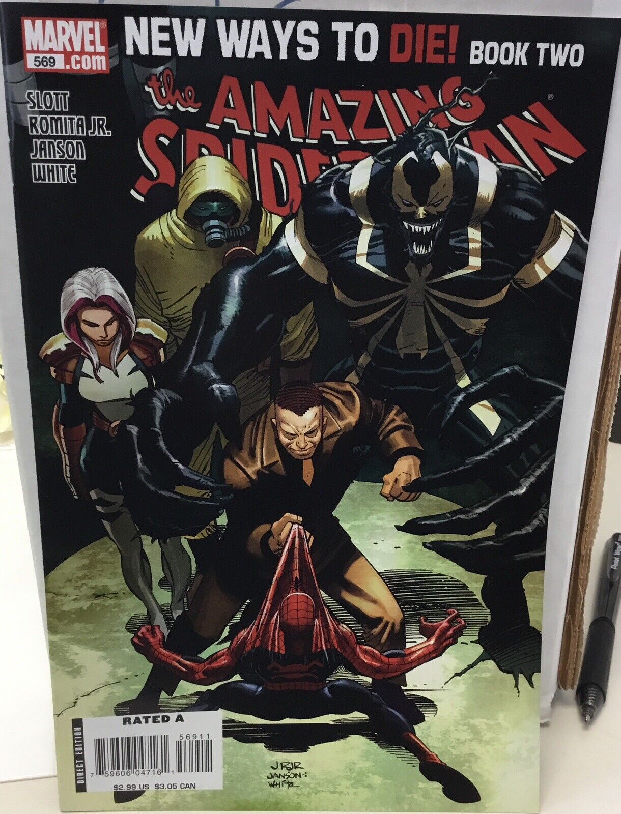 Marvel Comics The Amazing Spider-Man #569 1st Cameo App Of Anti Venom VF/NM
