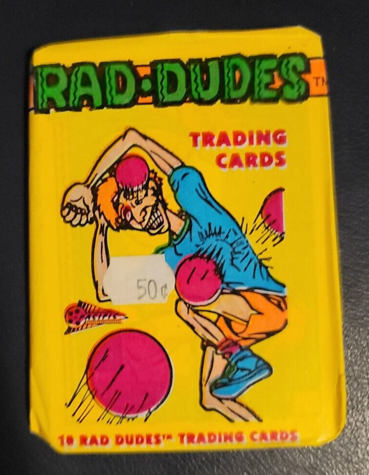 Vintage Rad-Dudes Trading Cards Wax 36 Packs 1990 Pacific Sealed