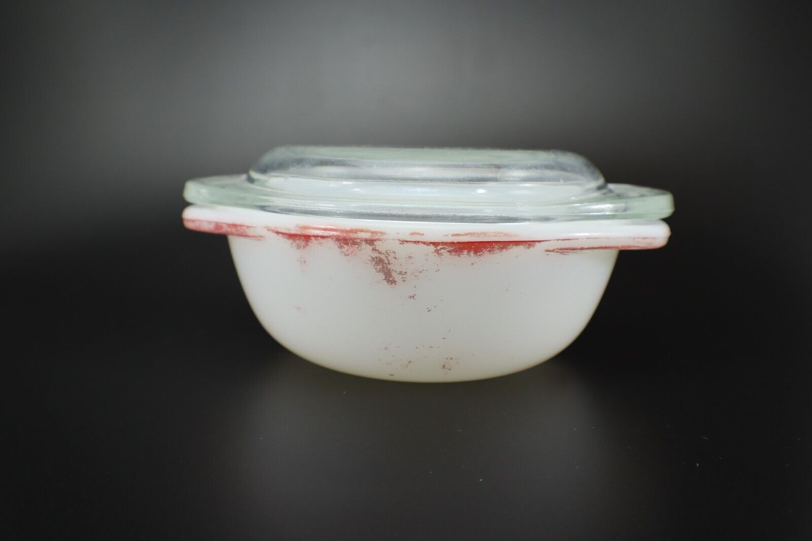 Pyrex Ovenware with Lid MINI ROUND CASSEROLE Faded USA