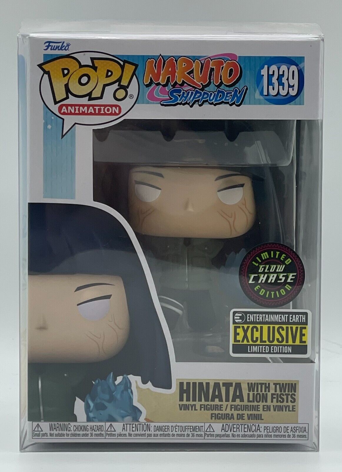 Funko POP Naruto Shippuden #1339 Hinata EE Exclusive GLOW CHASE W/ Case