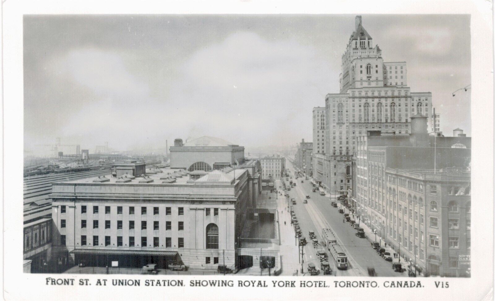 Toronto RPPC Real Photo Front Street 1940 CANADA 