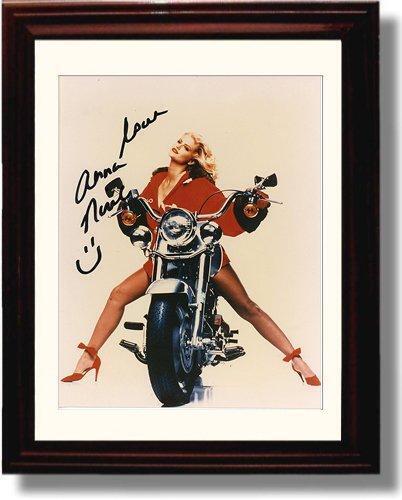 8x10 Framed Anna Nicole Smith Autograph Promo Print - Motorcycle