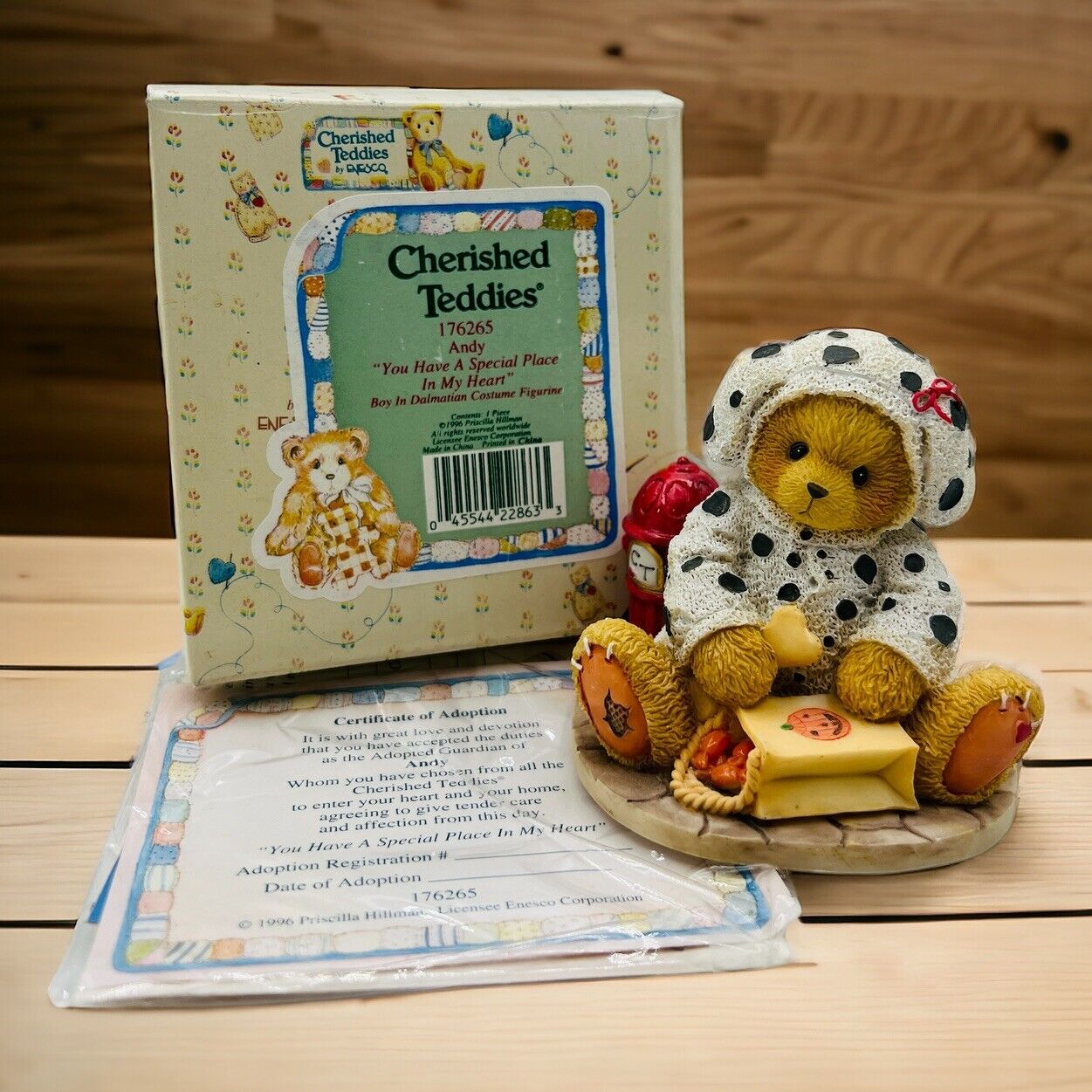CHERISHED TEDDIES ANDY YOU HAVE A SPECIAL PLACE IN MY HEART 176265 Dalmatian Dog