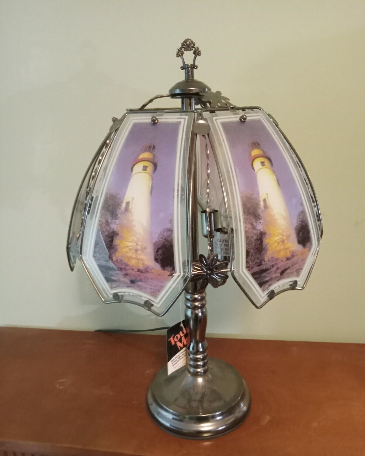 1980's/1990's OK LIGHTNING Lighthouse TOUCH 3-Way Table Lamp NOS NEW OLD STOCK