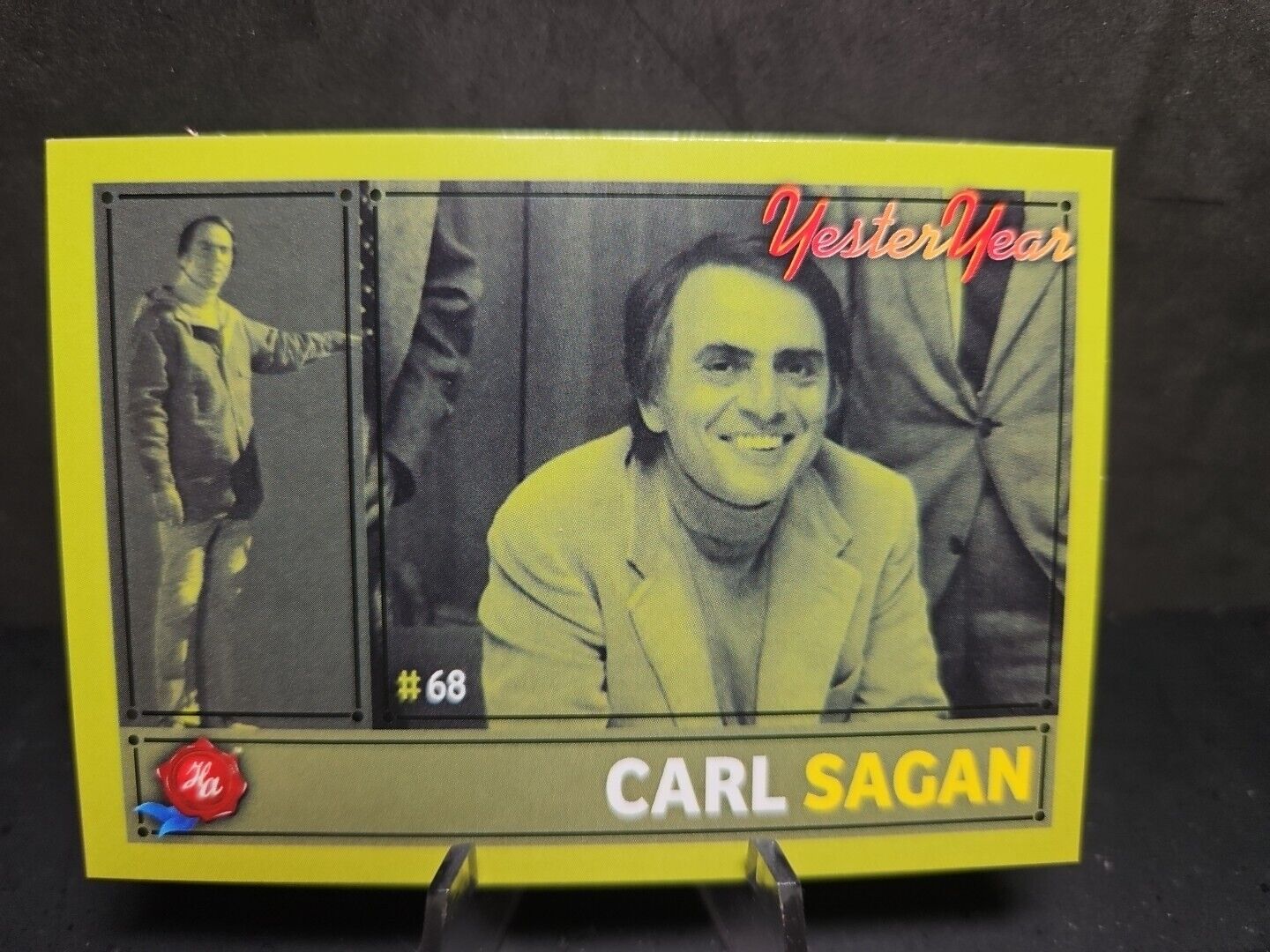 Carl Sagan (5/5) SSP #68 Green Tint 2024 Historic Autographs YesterYear