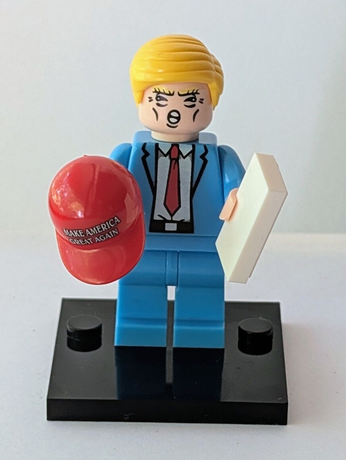 BRAND NEW President Donald Trump Lego Minifigure With MAGA Hat - US SELLER