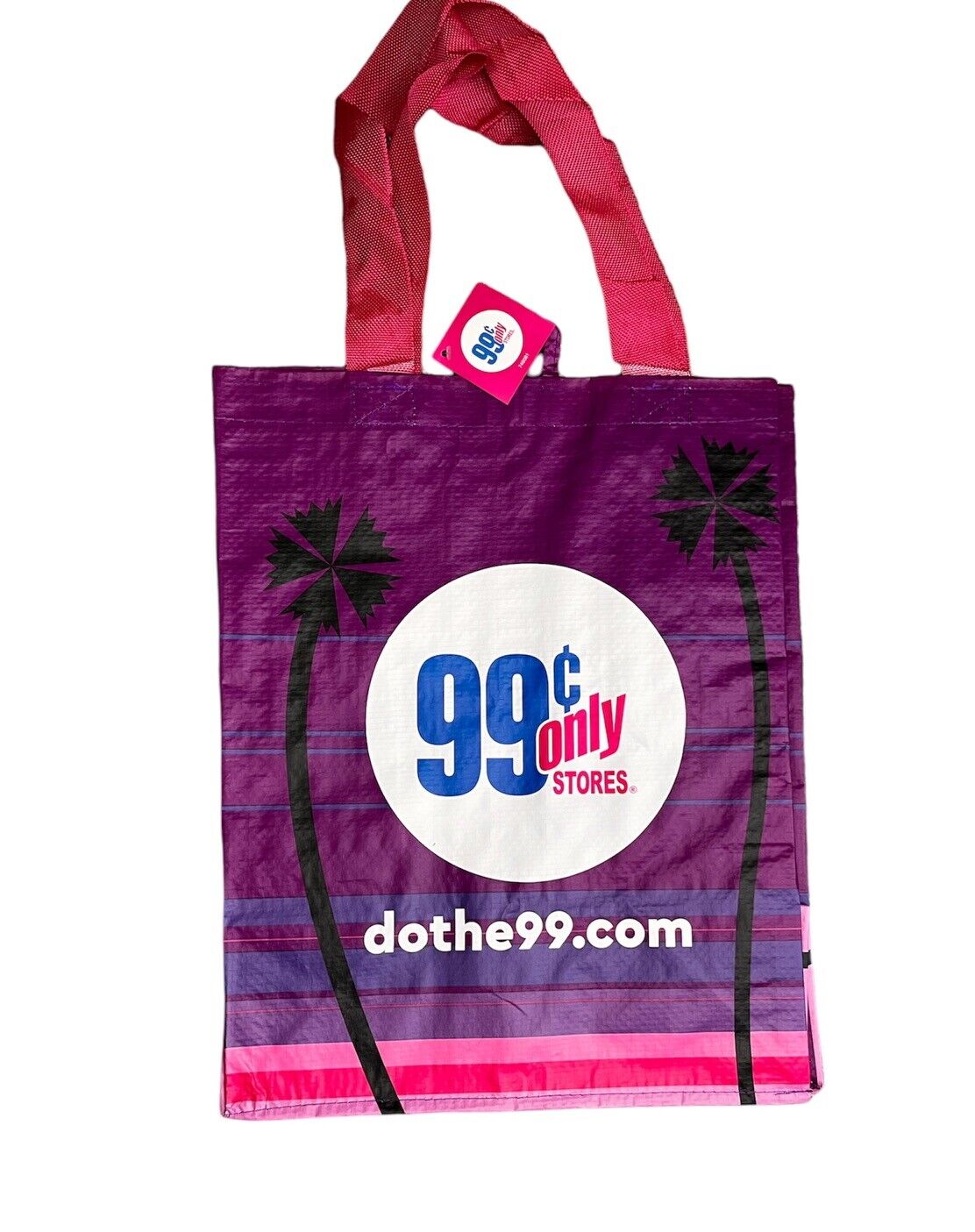 99 Cents Only Store Shopping Plastic Reusable NWT Bag STORES CLOSED DOWN REAR