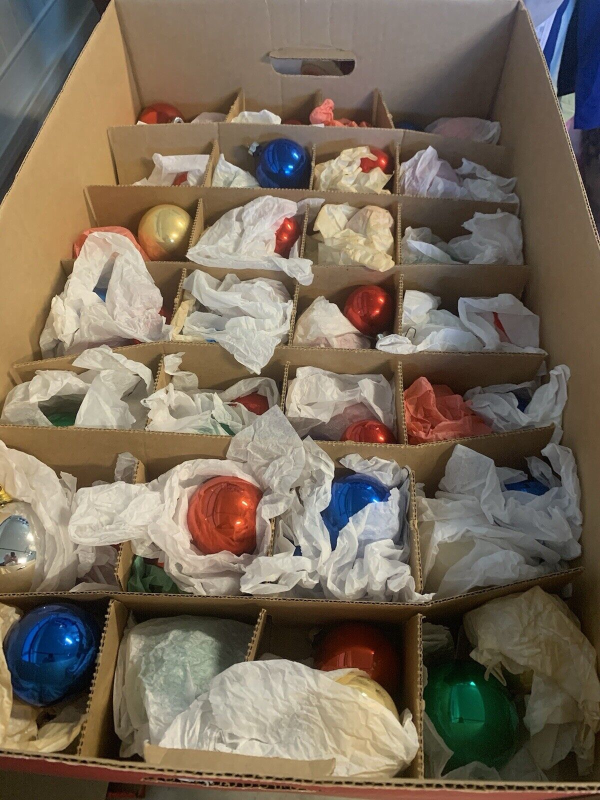 Lot Of @ 100 Vtg Mercury Glass Christmas Ornaments Some Shiny Brite Mixed Sizes