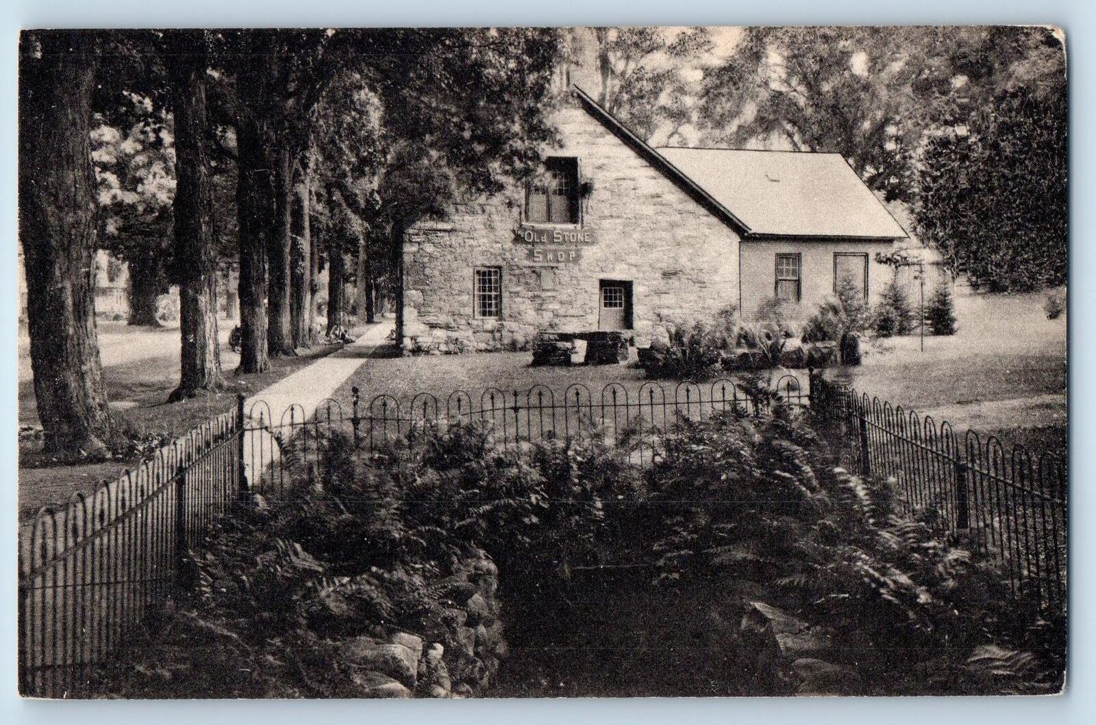 c1910's Old Stone Shop Tea Room By True Temper Inn Wallingford Vermont Postcard