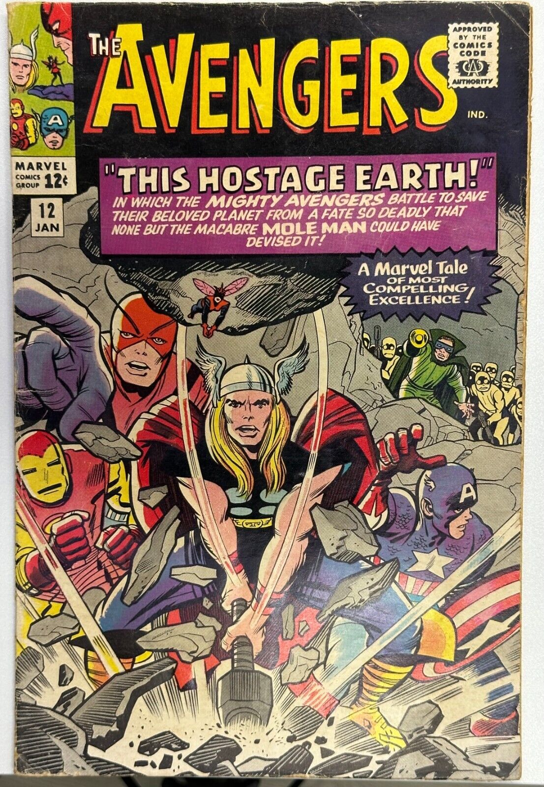 Avengers #12, Silver Age, VG, Marvel Comics 1965