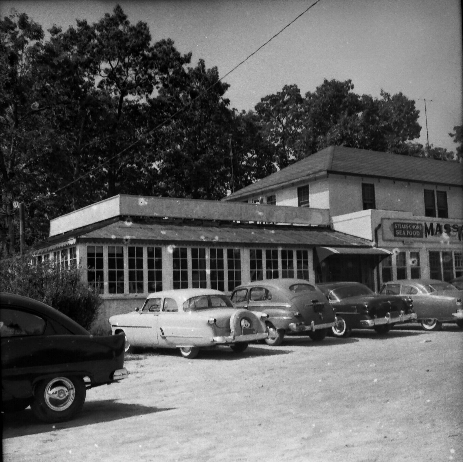 2 Vintage 1940 Photo Negatives Hotel Restaurant Massapequa Oyster Bay New York