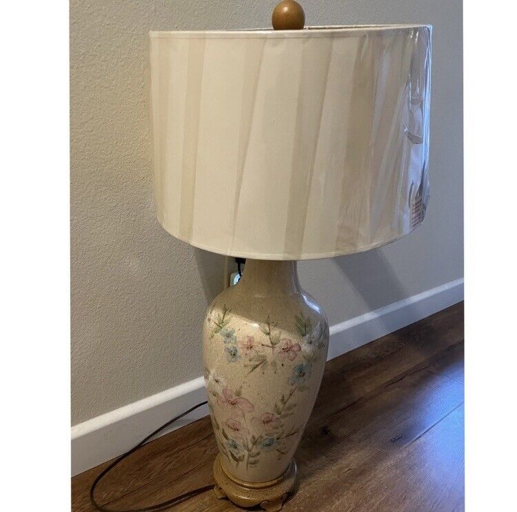 Vintage Sunset Cosco Inc Ceramic Round Lamp Mid Century Modern Lighting