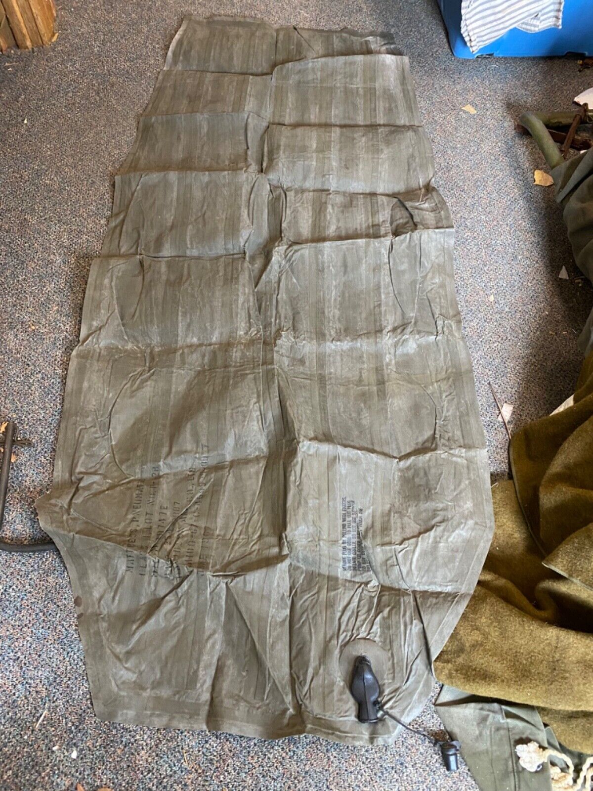 1967 Vietnam War US Army Military Pneumatic air mattress Blow Up Mattress