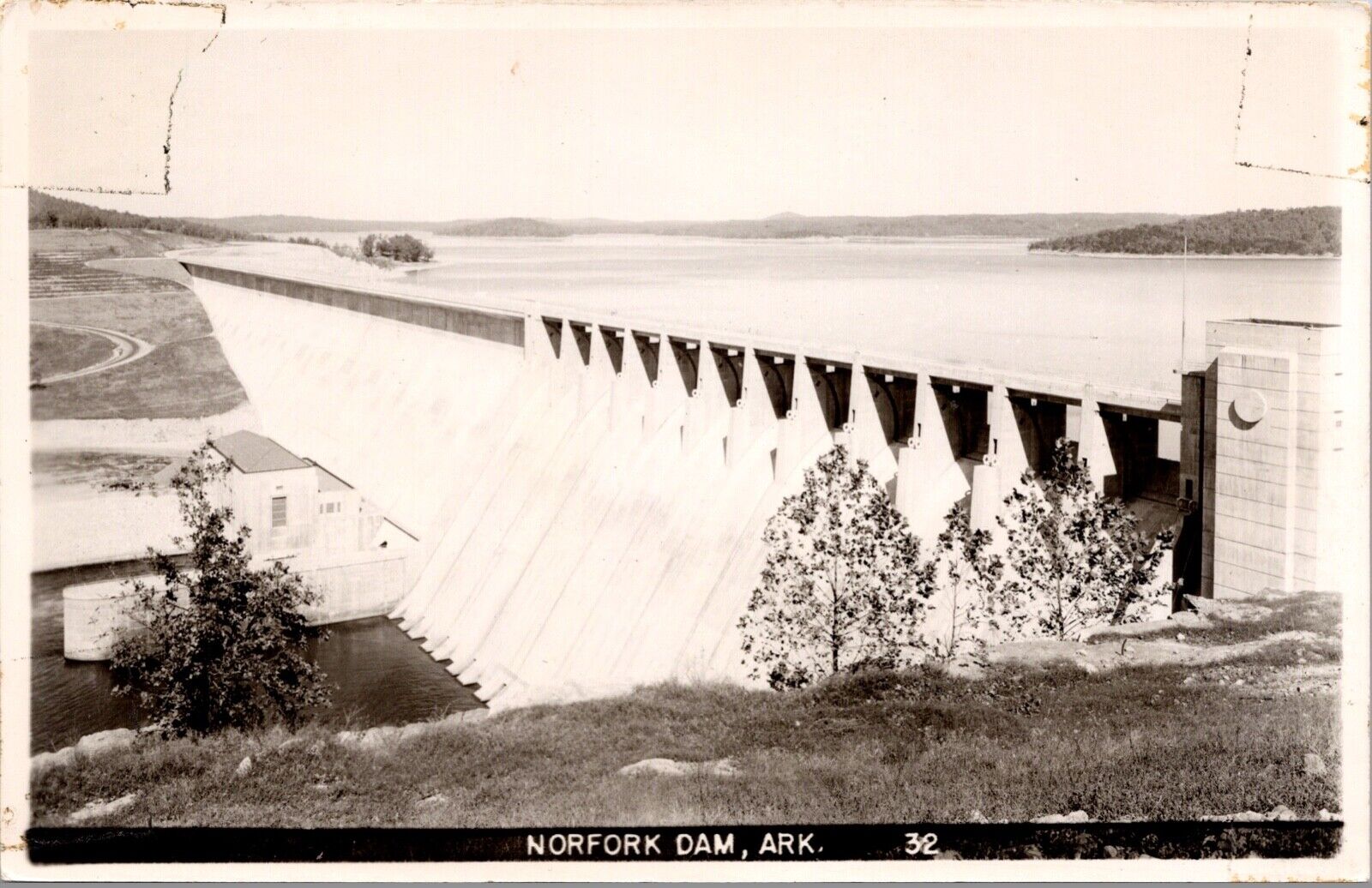 Real Photo Postcard of the Norfork Dam in Arkansas~139986