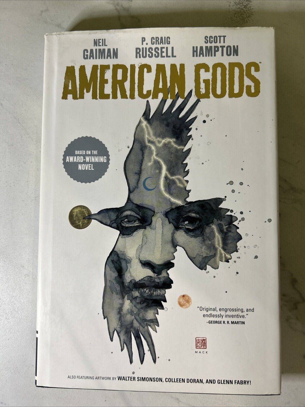 American Gods Volume 1 Shadows Hardcover (Dark Horse 2018) Neil Gaiman 1st Ed