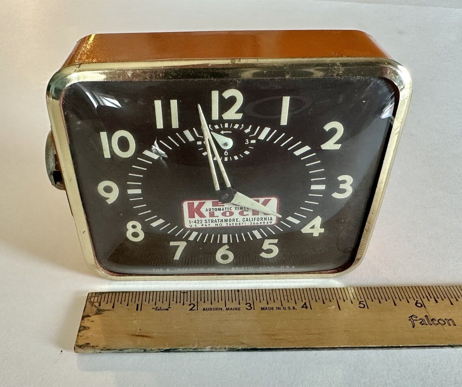 Vintage Keck Automatic Timer Clock Ingraham Co Est 1831 Bristol CT, Antique Runs