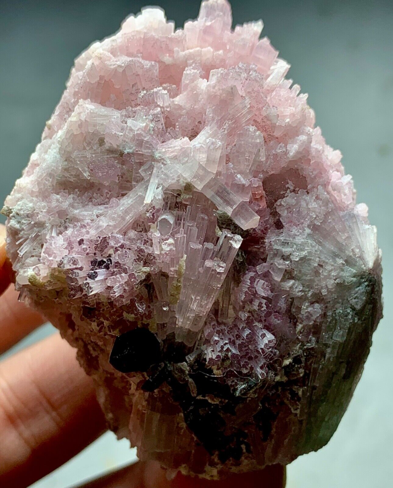 630 Carat Pink Tourmaline Crystal Bunch Specimen From Afghanistan