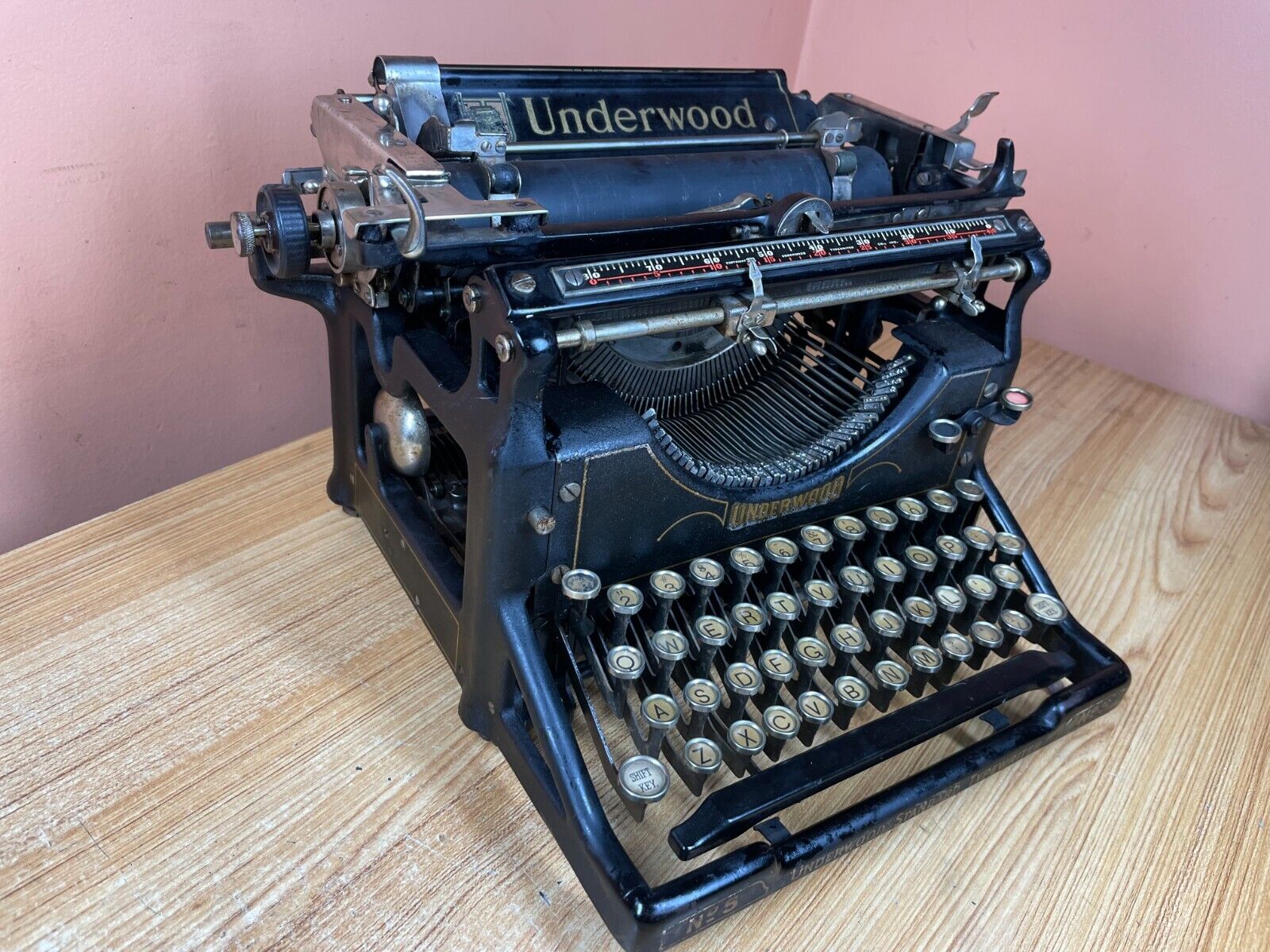 1927 Underwood No.5 Working Vintage Desktop Typewriter w New Ink