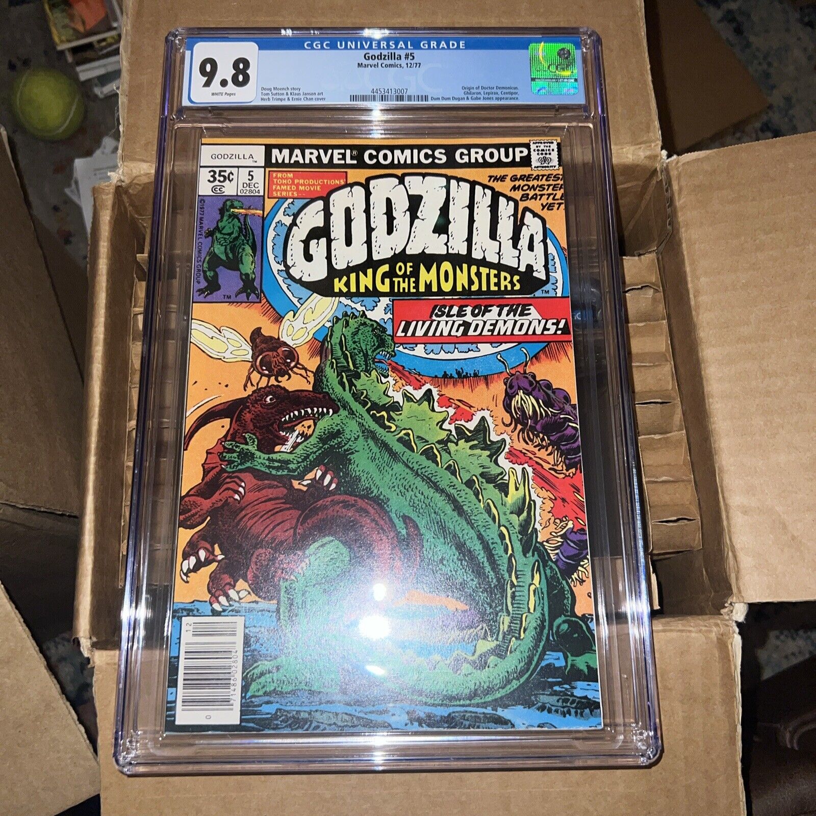 1977 Marvel Godzilla #5 King of the Monsters - CGC 9.8 WHITE PAGES