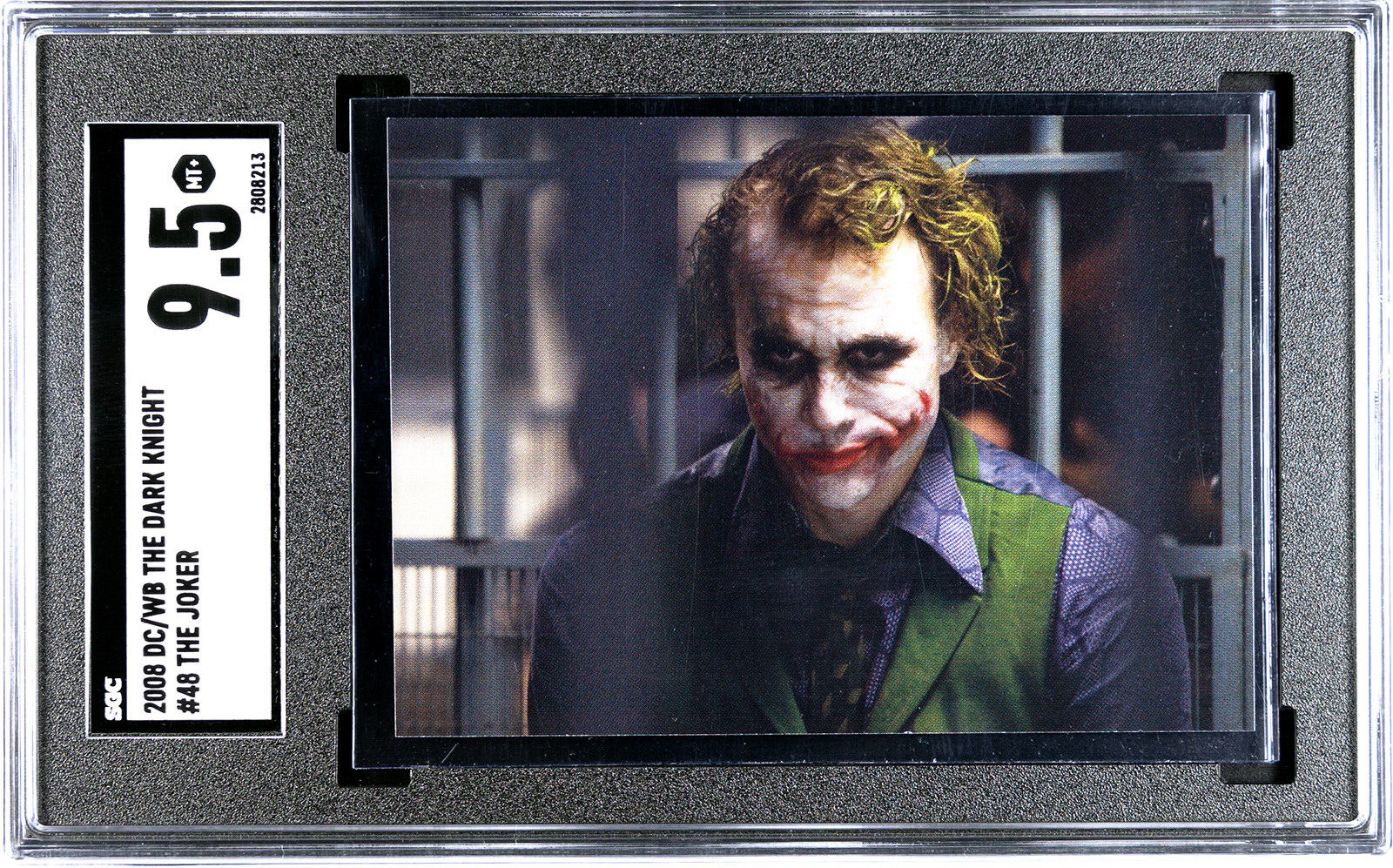 2008 DC/WB The Dark Knight JOKER SGC 9.5 Mint+ Pop 1 Heath Ledger RC #48 Tough