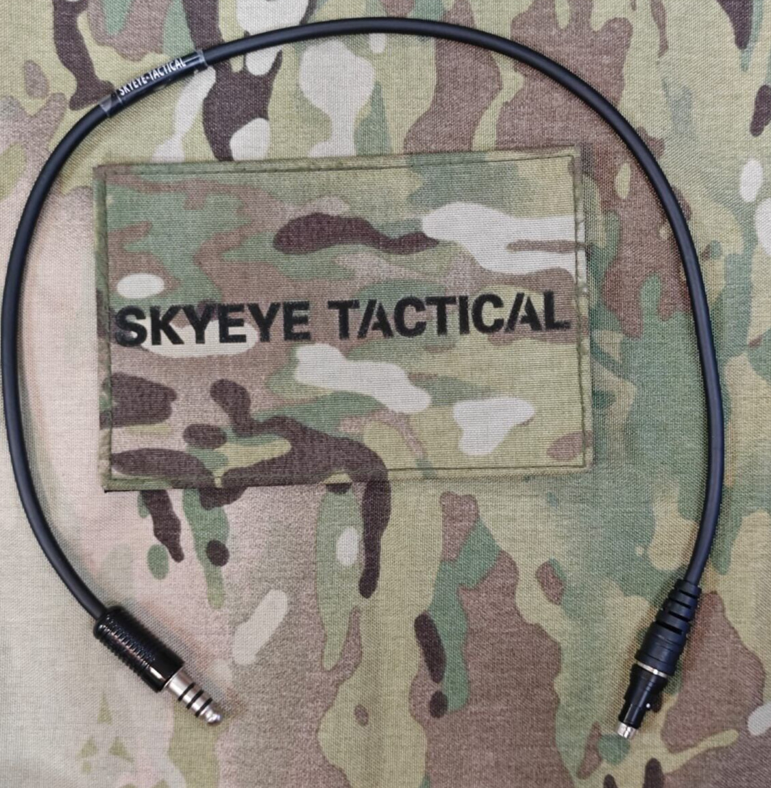 SKYEYE Tactical custom Ops Core AMP downlead Mono Cable for TP-120/U174 NATO