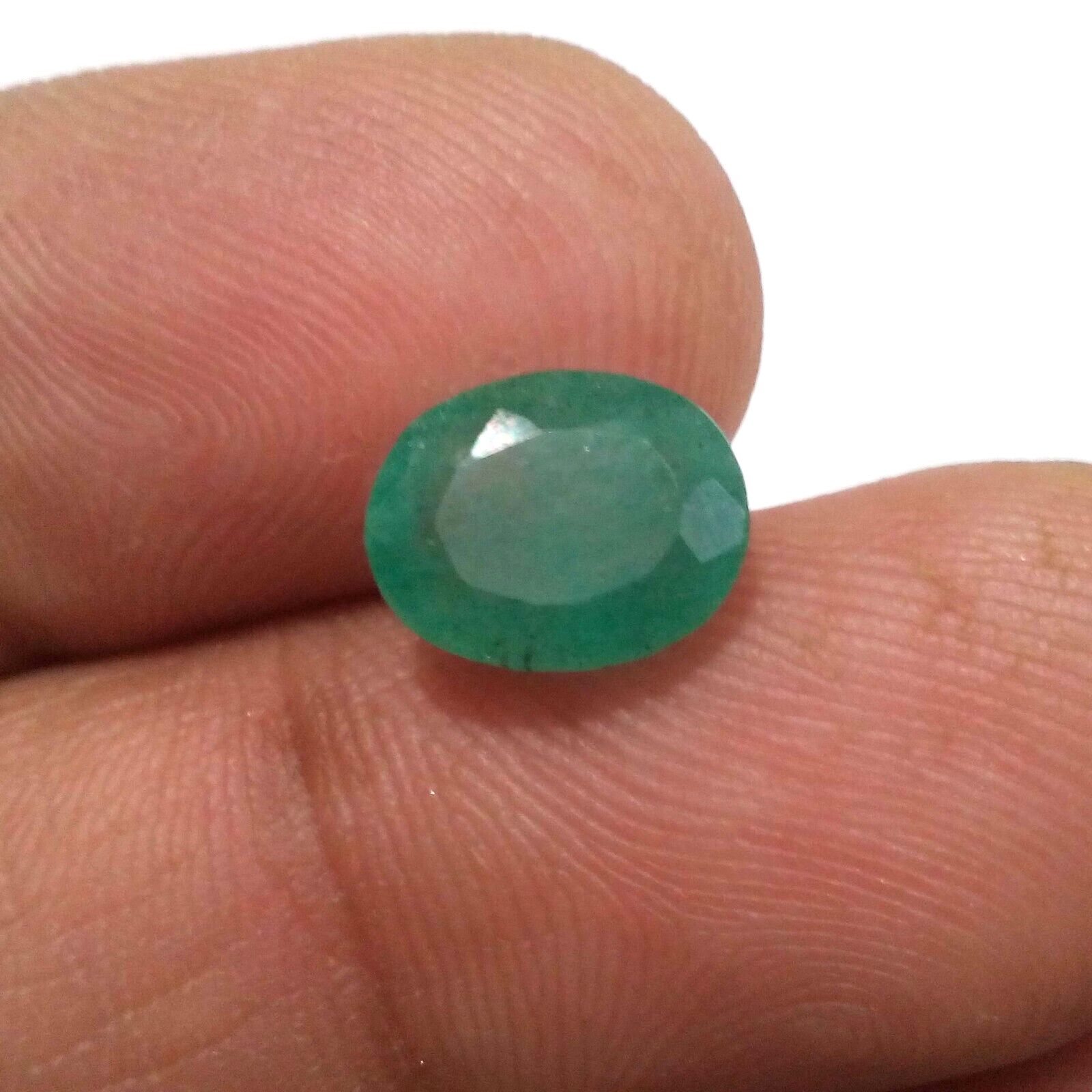 Outstanding Zambian Emerald Oval 3.10 Crt Awesome Green Faceted Loose Gemstone