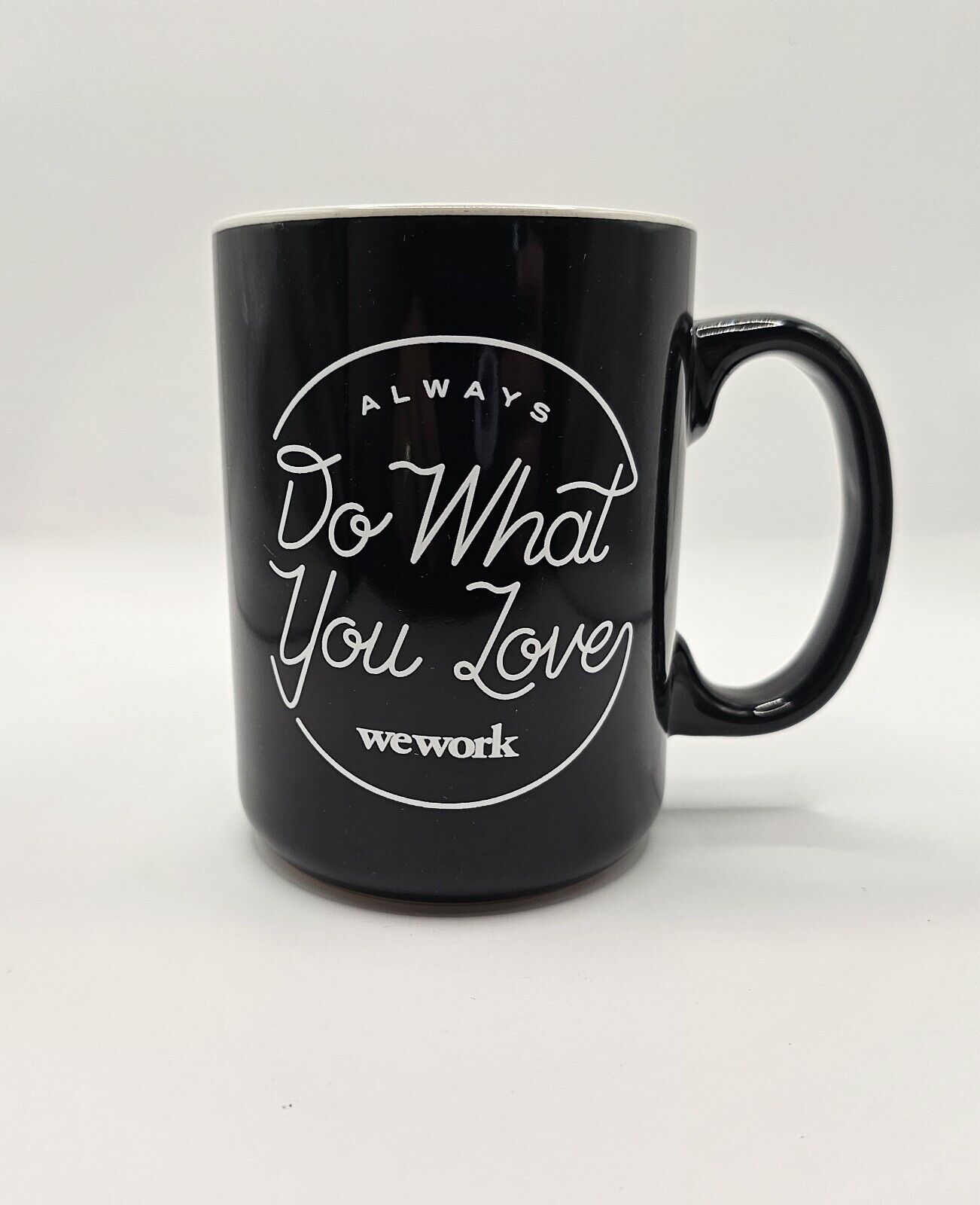WeWork Mug Always Do What You Love Black And White 16 Oz We Work Coffee Mug